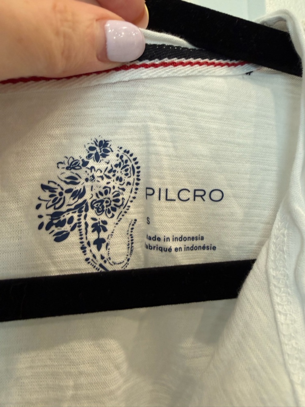 NWOT Anthropologie Pilcro White Short Sleeve Spliced-Neck Tee - Picture 4 of 6